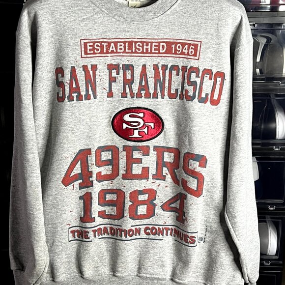 Vtg San Francisco 49ers Crewneck Sweatshirt USA  XL Team Rated 1994 RARE 84 Team - Picture 1 of 10